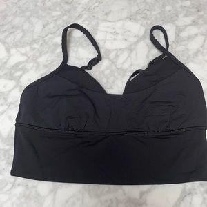 Black Lulu sports bra